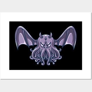 bat-winged octopus Posters and Art